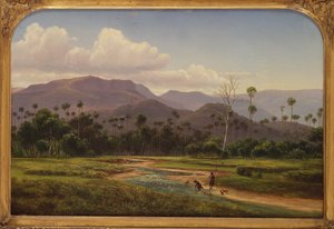 Bergslandskap nära Jamboroo, Victoria, 1800-talet
