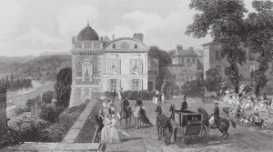 Saint Germain, Caféet, Henrik IV:s paviljong (gravyr)