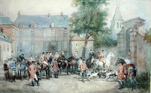 Aufbruch zur Jagd von Eugene Louis Lami