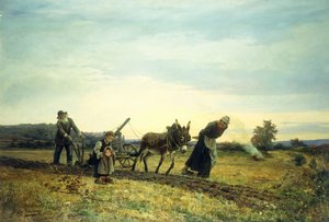 Plöjning av åkrarna, 1877
