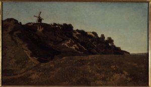 Vy över Montmartre, cirka 1848 (målning)