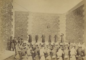 Avrättning av gisslan, La Roquette-fängelset, 24 maj 1871, 1870-71.