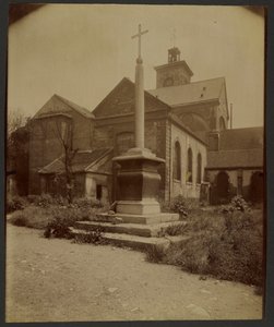 Gamla Sainte-Marguerite-kyrkogården, Rue Saint-Bernard av Eugène Atget