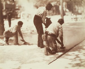 Asfaltarbetare av Eugène Atget
