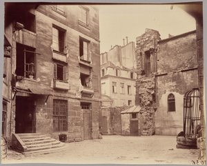 Gården vid Saint-Julien-le-Pauvre av Eugène Atget