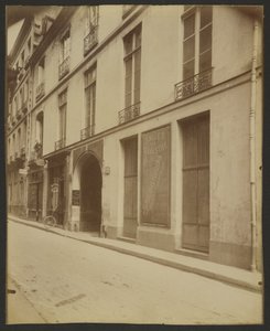 Hôtel de la Guillonière, 28 Rue des Bons-Enfants, Richelieu bodde här (1°) av Eugène Atget
