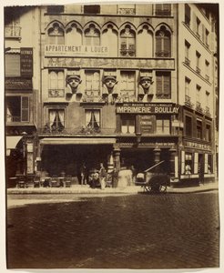 Hus, Place du Caire 2 (byggnad, Place du Caire) av Eugène Atget
