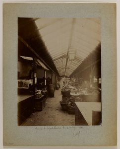 Marché des Enfants-Rouges, rue de Bretagne, 3:e arrondissementet, Paris av Eugène Atget