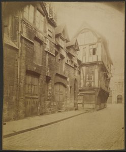 Rouen, hus på rue Saint-Romain av Eugène Atget