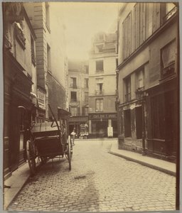 Rue Mazet och Rue Saint-André-des-Arts av Eugène Atget