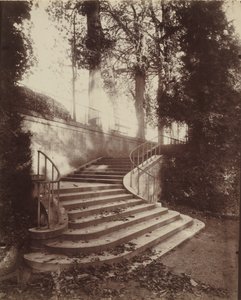 Trappan vid Saint-Cloud,1906 (foto) av Eugène Atget