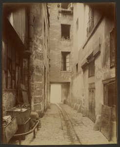 Gammal gård, Rue Quincampoix 22 (4:e) av Eugène Atget