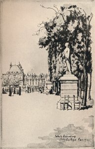 Jardin du Luxembourg, 1915 av Eugene Bejot