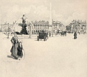 Place de la Concorde, 1915 av Eugene Bejot