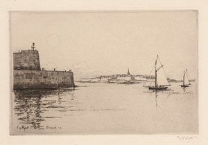 Saint-Malo sett från Dinard Saint-Malo sett från Dinard, 1914.