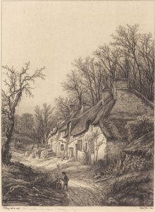 Stugor på vintern av Eugene Bléry