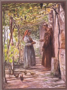 Broder Masseo utnämndes till dörrvakt 1919 av Eugene Burnand
