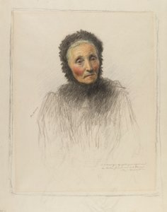 Gammal kvinna av Eugene Burnand