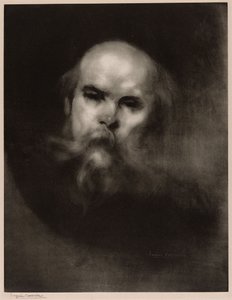 Porträtt av Paul Verlaine av Eugène Carrière
