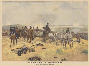 Marskalk Massena vid slaget vid Wagram den 6 juli 1809