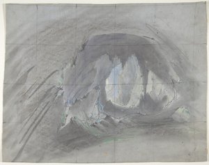 Design för en scen på Opéran, Paris, 1828-90.