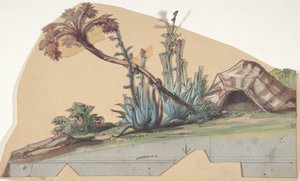 Design för en scen på Opéran, Paris, 1830-90. av Eugene Ciceri