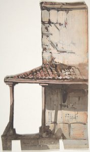 Design för en scen på Opéran, Paris, 1830-90. av Eugene Ciceri