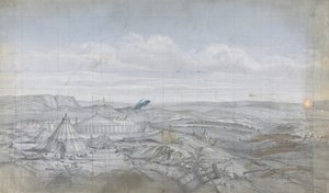 Design för en scen på Opéran, Paris, 1830-90. av Eugene Ciceri