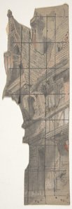 Design för en scen på Opéran, Paris, 1830-90. av Eugene Ciceri
