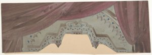 Design för en scen på Opéran, Paris, 1830-90. av Eugene Ciceri