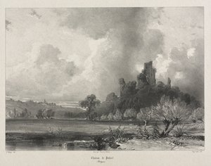 Pittoreska och romantiska resor i det antika Frankrike. Bretagne: Chateau de Penhoet.