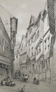 Pittoreska och romantiska resor i det antika Frankrike. Bretagne: Morlaix av Eugene Ciceri