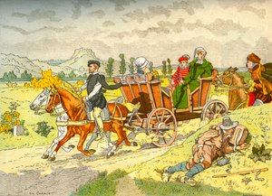 Vis-à-vis (vagn) - första framträdande