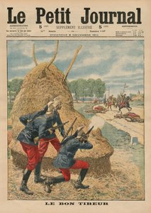 Ett bra skott, illustration på framsidan av omslaget från "Le Petit Journal", supplement illustre, 8 november 1914.