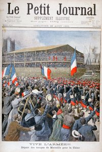 Franska trupper går ombord till Kina, 1900 av Eugene Damblans
