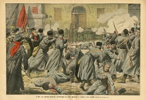 Illustration av Eugene Damblans (1865-1945) i The Pelerin av Eugene Damblans