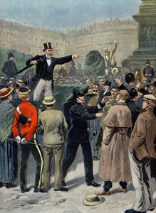 Fredsdemonstration under boerkriget, London av Eugene Damblans