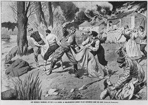 De rumänska böndernas revolt, illustration från 