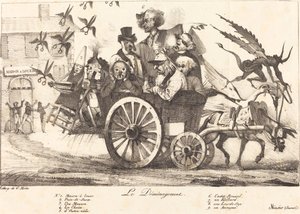Avskaffandet av censuren, c. 1821. Skapare: Eugene Delacroix, Charles Etienne Pierre Motte. av Eugene Delacroix, Charles Etienne Pierre Motte