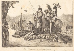 Kräftor vid Longchamps, 1822. Skapare: Eugene Delacroix, Charles Etienne Pierre Motte. av Eugene Delacroix, Charles Etienne Pierre Motte