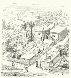 Lantligt hus i det antika Egypten