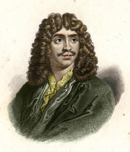 Jean Baptiste Poquelin sa Molière (1622 - 1673) graverad av Giraut.