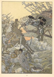 En stridsscen. av Eugene Grasset