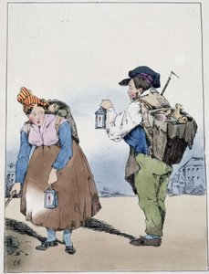 Lykthållare, rue Mouffetard - i "" Souvenirs d