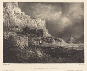 Runt Dieppe av Eugene Isabey