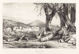Gorge of Royat, Auvergne av Eugene Isabey