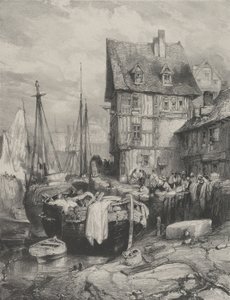 Inredning av en hamn, 1833., 1833. av Eugene Isabey