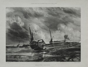 Lågvatten, 1831. av Eugene Isabey