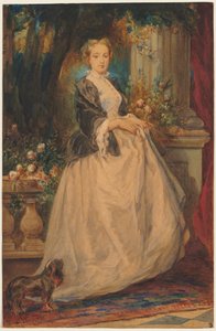 Porträtt av Madame Thomas (född Camille Boucher) av Eugene Isabey