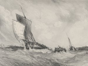 Återvänder till hamnen, 1833. av Eugene Isabey